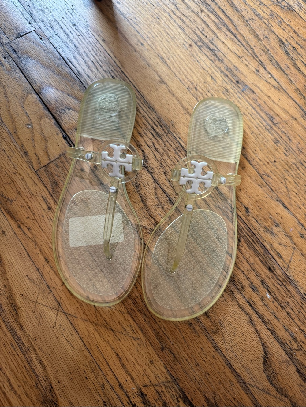 Tory Burch clear Yellow Jelly mini miller Sandals